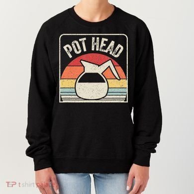 Vintage Retro Coffee Pot Head Women's Sweatshirt