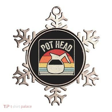 Vintage Retro Coffee Pot Head Ornament
