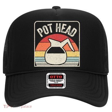 Vintage Retro Coffee Pot Head Hat