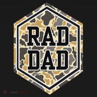 Vintage Rad Camo Dad Daddy Papa Happy FatherS Day T-Shirt thumb 7