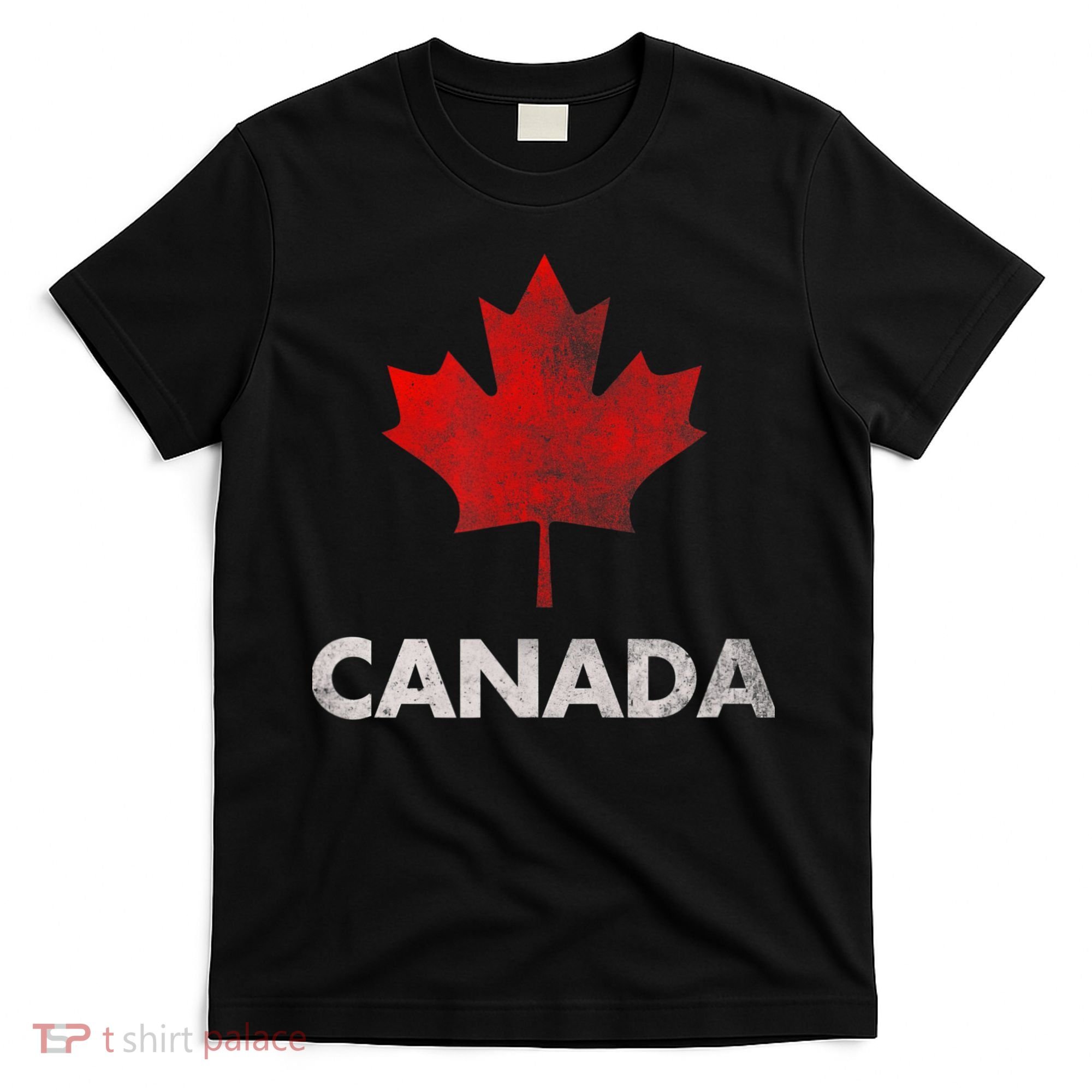 Vintage Retro Canadian Maple Leaf Shirt Canada Flag T-Shirt
