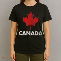 Vintage Retro Canadian Maple Leaf Shirt Canada Flag T-Shirt thumb 4