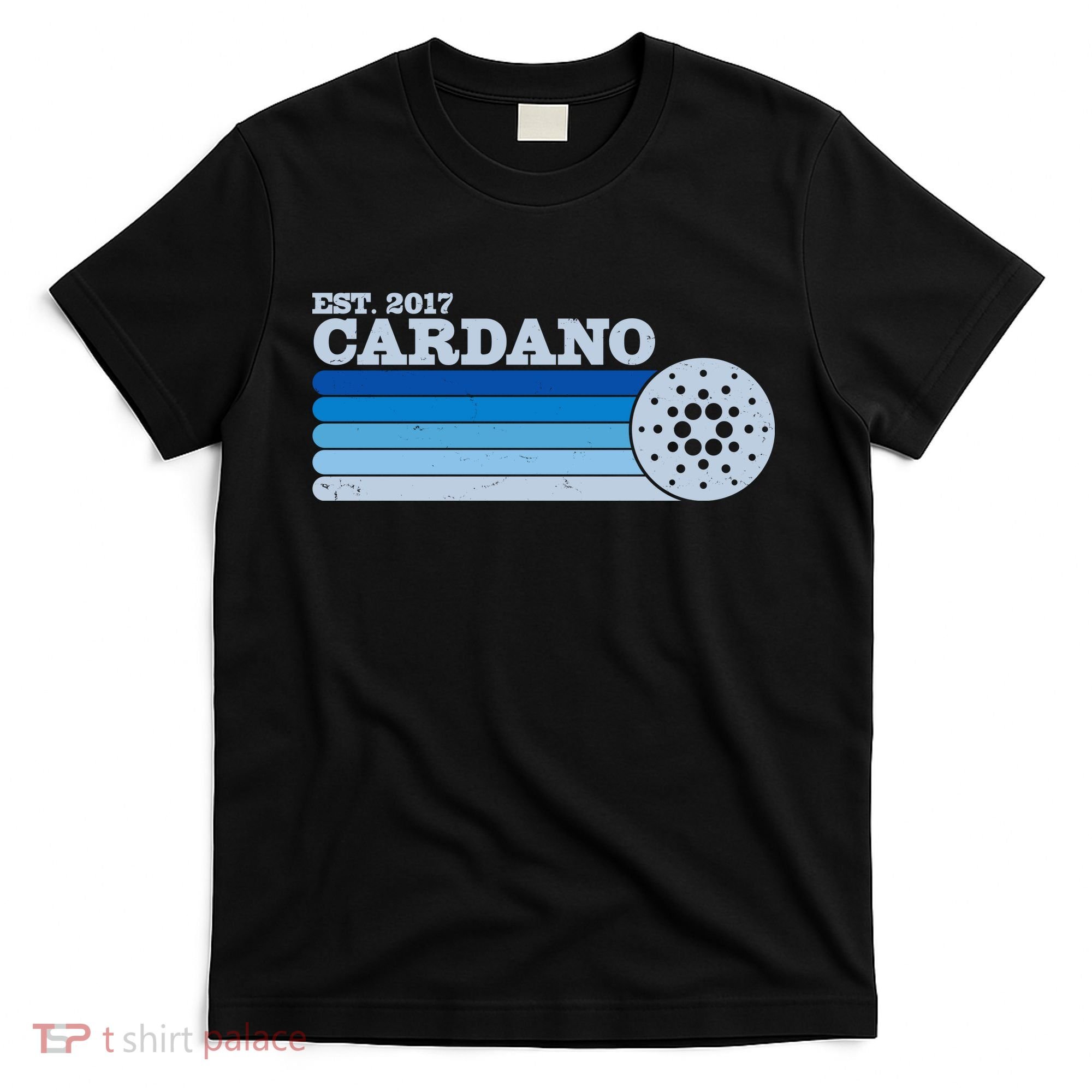 Vintage Retro Cardano Cryptocurrency Logo T-Shirt