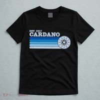 Vintage Retro Cardano Cryptocurrency Logo T-Shirt thumb 5