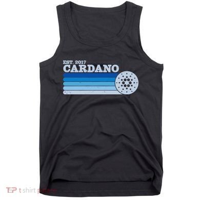 Vintage Retro Cardano Cryptocurrency Logo Tank Top