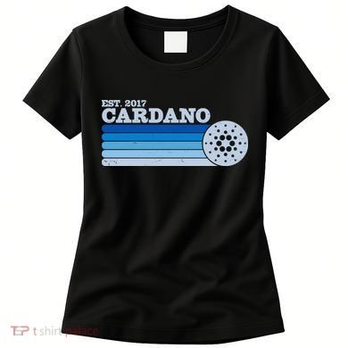 Vintage Retro Cardano Cryptocurrency Logo Women's T-Shirt