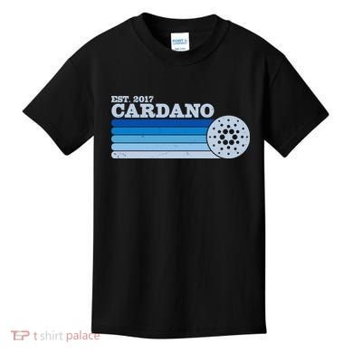 Vintage Retro Cardano Cryptocurrency Logo Kids T-Shirt