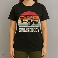 Vintage Retro Classic Square Body Squarebody Truck T-Shirt thumb 4