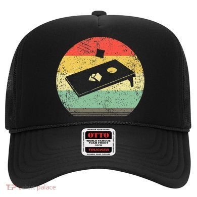 Vintage Retro Cornhole Graphic Distressed Bean Bag Gift Hat