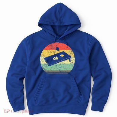Vintage Retro Cornhole Graphic Distressed Bean Bag Gift Hoodie