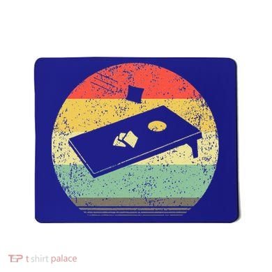 Vintage Retro Cornhole Graphic Distressed Bean Bag Gift Mousepad