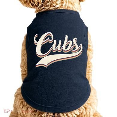 Vintage Retro Cubs Gift Doggie Tank