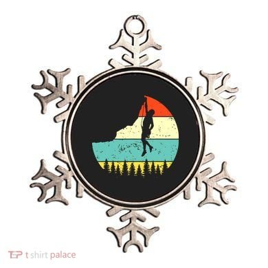 Vintage Rock Climbing Mountain Climber Ornament