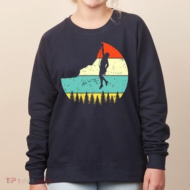 Vintage Rock Climbing Mountain Climber Women's Sweatshirt