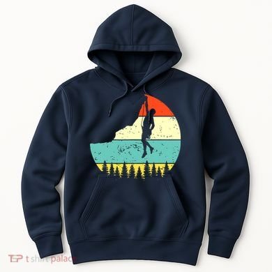 Vintage Rock Climbing Mountain Climber Hoodie