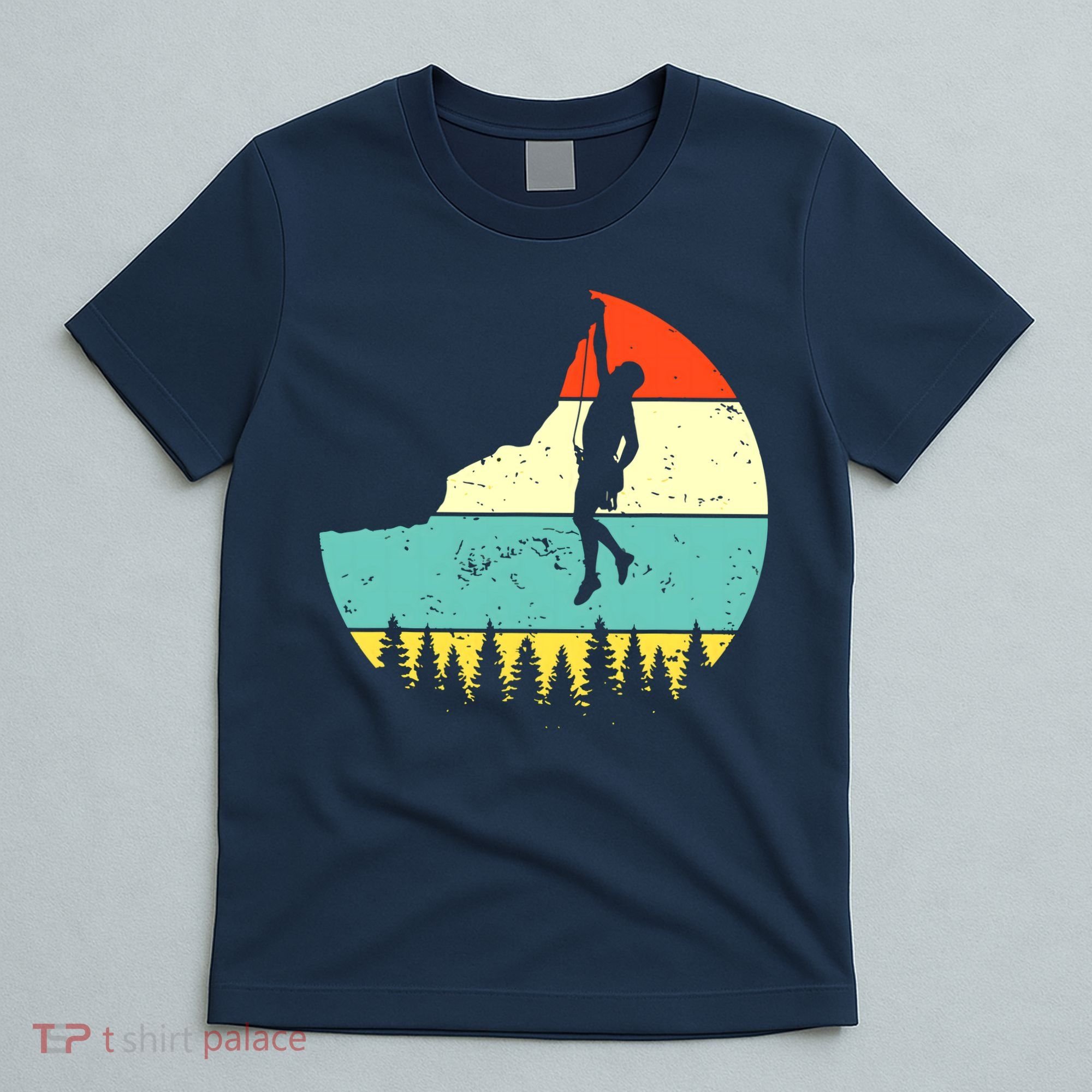 Vintage Rock Climbing Mountain Climber T-Shirt