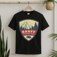 Vintage Retro Canadian Banff National Park Rustic Souvenirs T-Shirt thumb 2