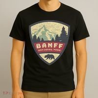 Vintage Retro Canadian Banff National Park Rustic Souvenirs T-Shirt thumb 3