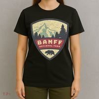 Vintage Retro Canadian Banff National Park Rustic Souvenirs T-Shirt thumb 4