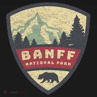 Vintage Retro Canadian Banff National Park Rustic Souvenirs T-Shirt thumb 7