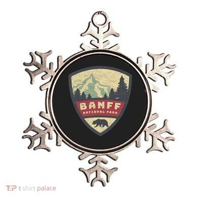 Vintage Retro Canadian Banff National Park Rustic Souvenirs Ornament