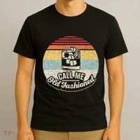 Vintage Retro Call Me Old Fashioned Whiskey T-Shirt thumb 3