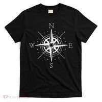 Vintage Retro Compass North South East West Sailing T-Shirt thumb 0