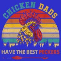 Vintage Retro Chicken Dads Have The Best Peckers Farmer T-Shirt thumb 7