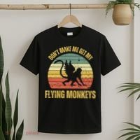 Vintage Retro DonT Make Me Get My Flying Monkeys T-Shirt thumb 2