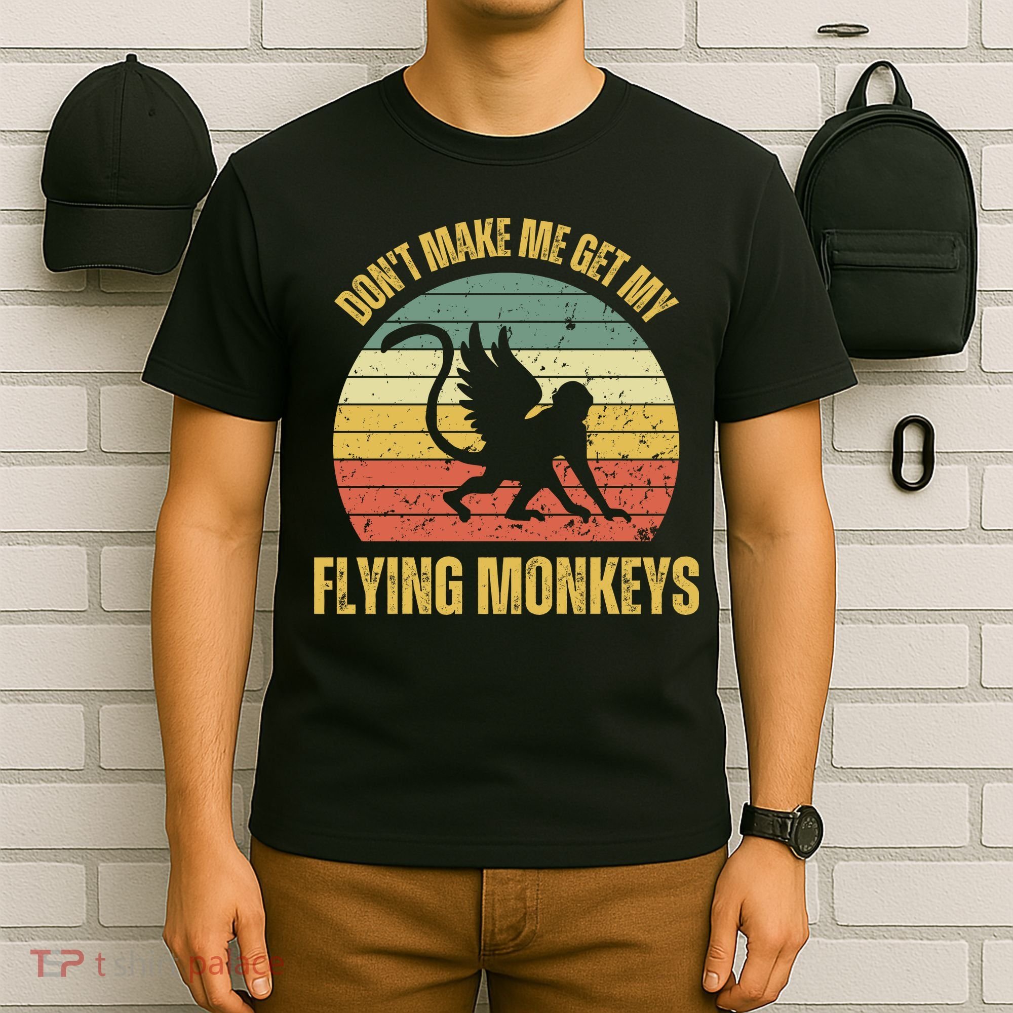 Vintage Retro DonT Make Me Get My Flying Monkeys T-Shirt