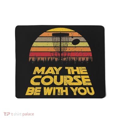Vintage Retro Disc Golf May The Course Be With You Mousepad
