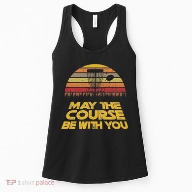 Vintage Retro Disc Golf May The Course Be With You Women's Tank Top