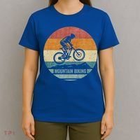 Vintage Retro Downhill Mountain Bike Mtb Mountain Biking Gift T-Shirt thumb 4