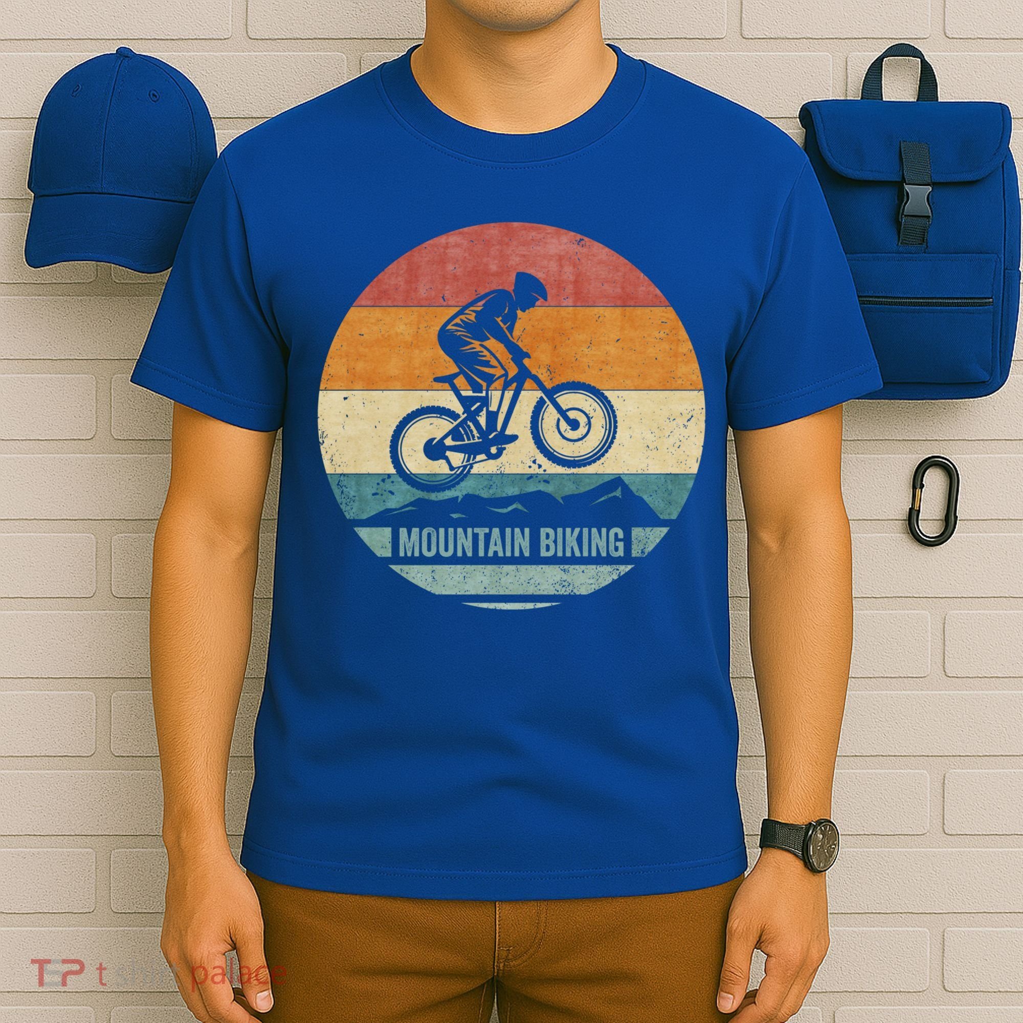 Vintage Retro Downhill Mountain Bike Mtb Mountain Biking Gift T-Shirt