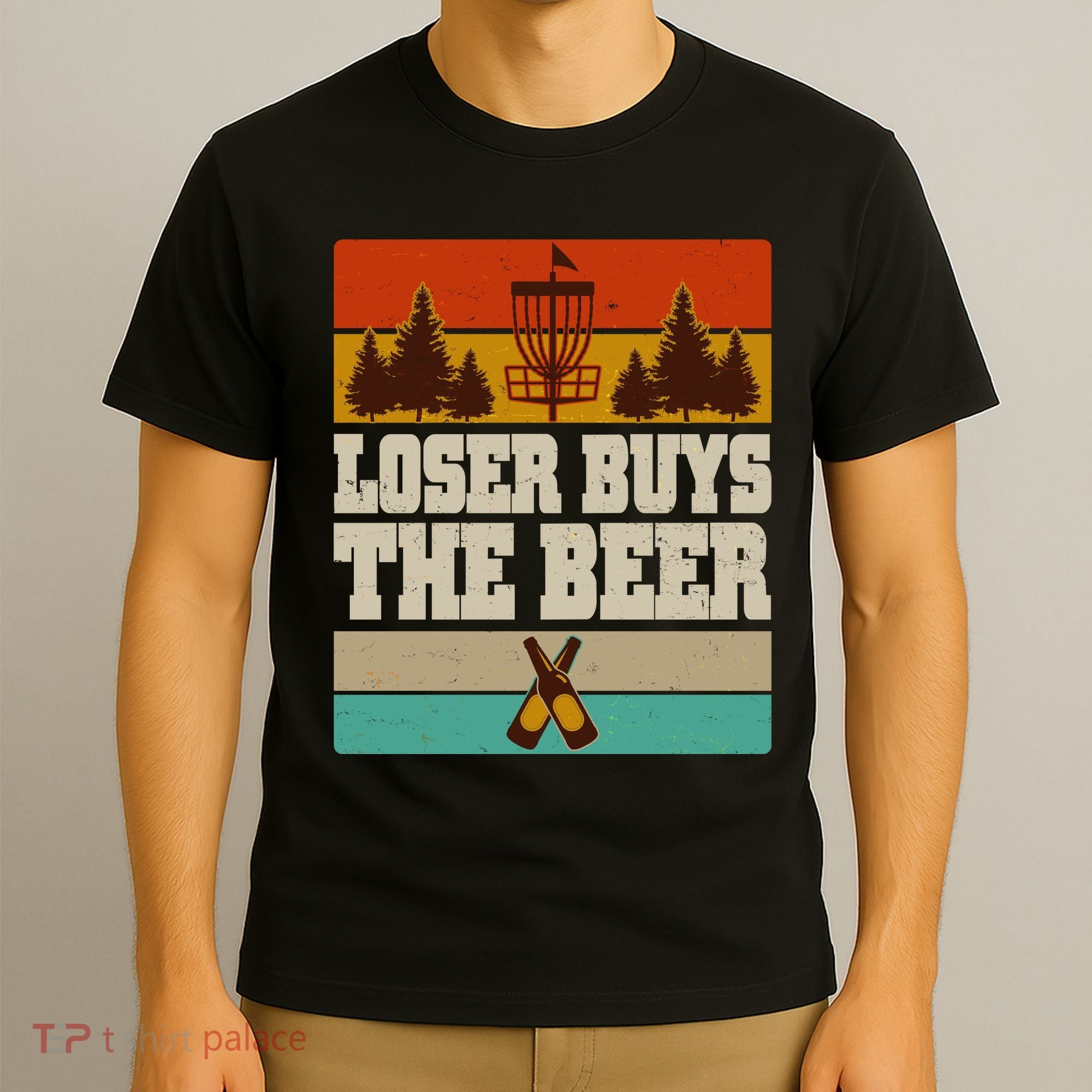 Vintage Retro Disc Golf Loser Buys The Beer T-Shirt