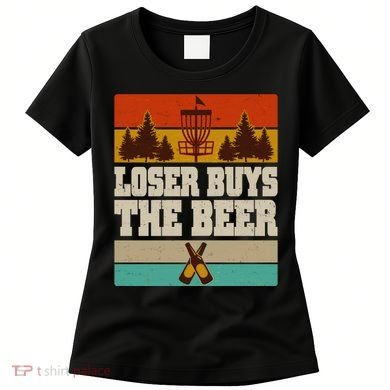 Vintage Retro Disc Golf Loser Buys The Beer Women's T-Shirt