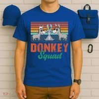 Vintage Retro Donkey Funny Squad Three Donkeys Sunglasses Gift T-Shirt thumb 6