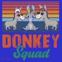 Vintage Retro Donkey Funny Squad Three Donkeys Sunglasses Gift T-Shirt thumb 7