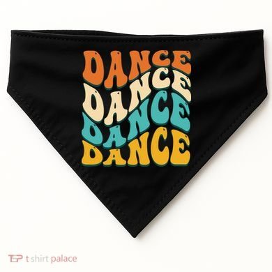 Vintage Retro Dance Gift For Dancer USA-Made Doggie Bandana