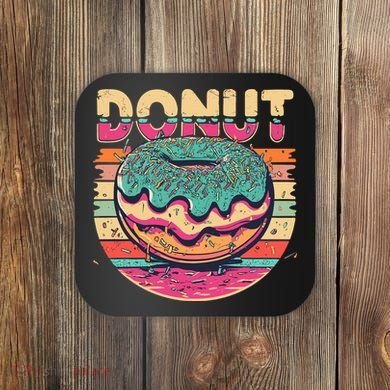 Vintage Retro DONUT Coaster