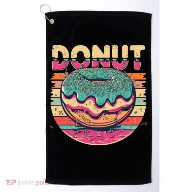 Vintage Retro DONUT Golf Towel