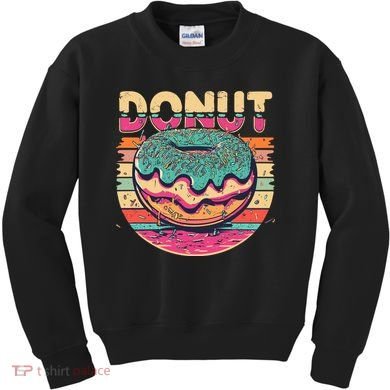 Vintage Retro DONUT Kids Sweatshirt