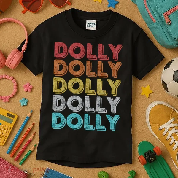 Vintage Retro Dolly Kids T-Shirt