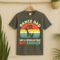 Vintage Retro Dance Dad Like A Regular Dad But Cooler Daddy T-Shirt thumb 2