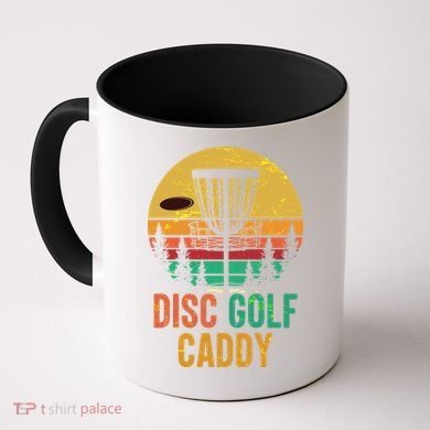 Vintage Retro Disc Golf Caddy Coffee Mug