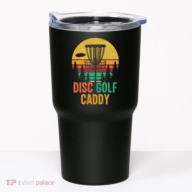 Vintage Retro Disc Golf Caddy Tumbler