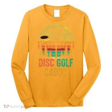 Vintage Retro Disc Golf Caddy Long Sleeve Shirt