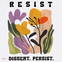 Vintage Resist Dissent Persist Floral Women's T-Shirt thumb 7