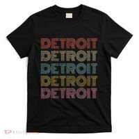 Vintage Retro Detroit Michigan 70s 80s Style T-Shirt thumb 0