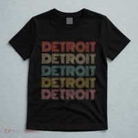Vintage Retro Detroit Michigan 70s 80s Style T-Shirt thumb 5